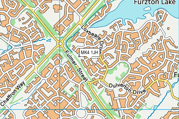 MK4 1JH map - OS VectorMap District (Ordnance Survey) MK4 1JH map - OS VectorMap District (Ordnance Survey)