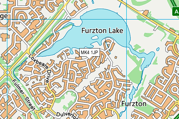 MK4 1JP map - OS VectorMap District (Ordnance Survey)