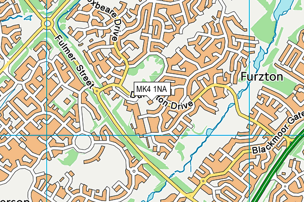 MK4 1NA map - OS VectorMap District (Ordnance Survey) MK4 1NA map - OS VectorMap District (Ordnance Survey)