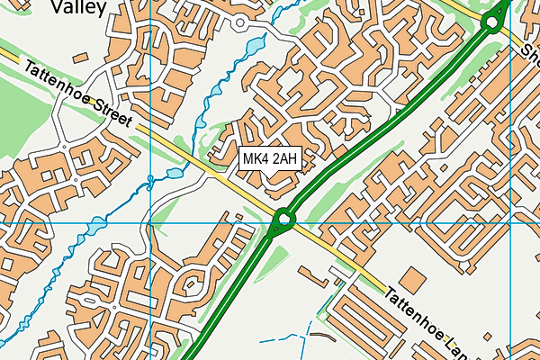 MK4 2AH map - OS VectorMap District (Ordnance Survey) MK4 2AH map - OS VectorMap District (Ordnance Survey)