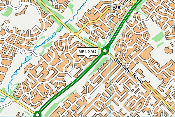 MK4 2AQ map - OS VectorMap District (Ordnance Survey) MK4 2AQ map - OS VectorMap District (Ordnance Survey)