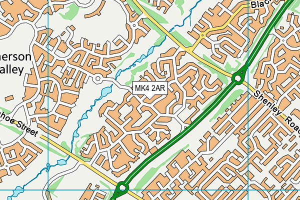 MK4 2AR map - OS VectorMap District (Ordnance Survey) MK4 2AR map - OS VectorMap District (Ordnance Survey)