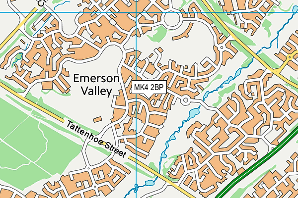 MK4 2BP map - OS VectorMap District (Ordnance Survey) MK4 2BP map - OS VectorMap District (Ordnance Survey)