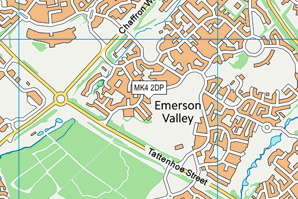 MK4 2DP map - OS VectorMap District (Ordnance Survey)