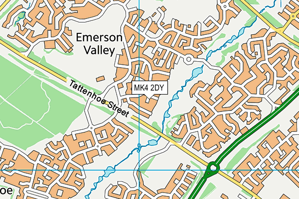 MK4 2DY map - OS VectorMap District (Ordnance Survey) MK4 2DY map - OS VectorMap District (Ordnance Survey)