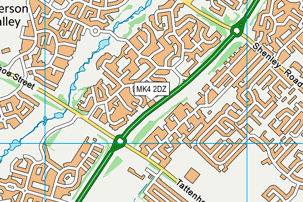 MK4 2DZ map - OS VectorMap District (Ordnance Survey) MK4 2DZ map - OS VectorMap District (Ordnance Survey)