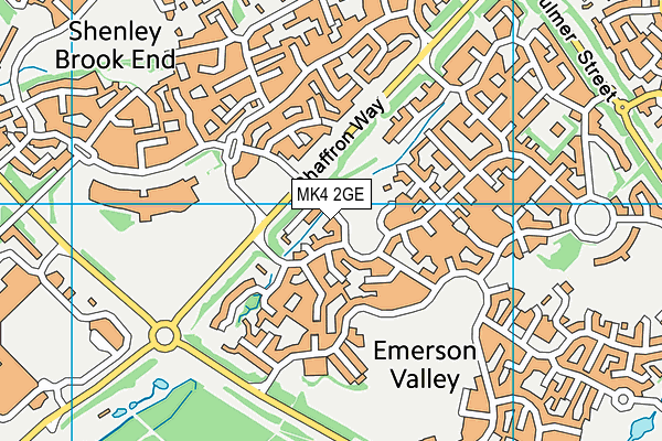 MK4 2GE map - OS VectorMap District (Ordnance Survey) MK4 2GE map - OS VectorMap District (Ordnance Survey)