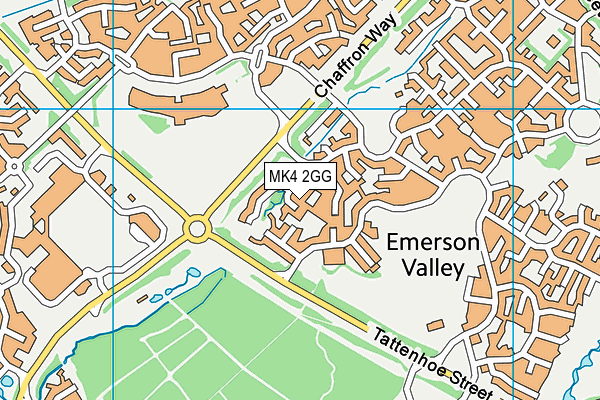 MK4 2GG map - OS VectorMap District (Ordnance Survey) MK4 2GG map - OS VectorMap District (Ordnance Survey)