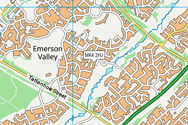MK4 2HJ map - OS VectorMap District (Ordnance Survey) MK4 2HJ map - OS VectorMap District (Ordnance Survey)