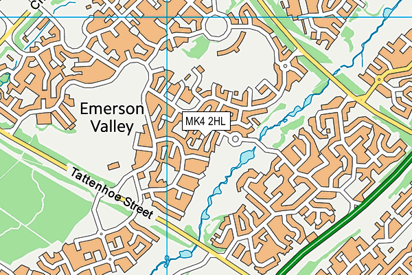 MK4 2HL map - OS VectorMap District (Ordnance Survey) MK4 2HL map - OS VectorMap District (Ordnance Survey)
