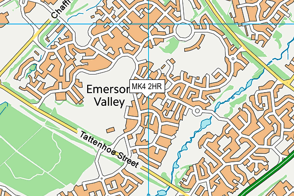 MK4 2HR map - OS VectorMap District (Ordnance Survey)