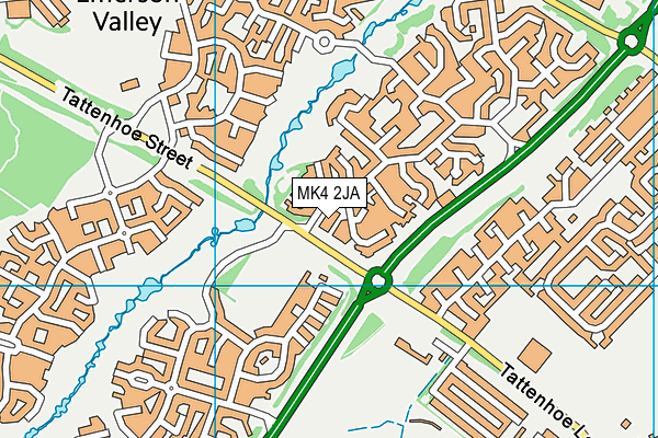 MK4 2JA map - OS VectorMap District (Ordnance Survey) MK4 2JA map - OS VectorMap District (Ordnance Survey)