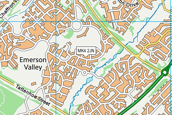 MK4 2JN map - OS VectorMap District (Ordnance Survey) MK4 2JN map - OS VectorMap District (Ordnance Survey)