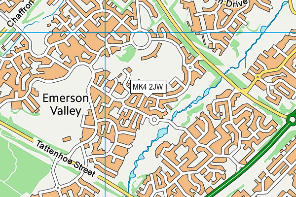 MK4 2JW map - OS VectorMap District (Ordnance Survey) MK4 2JW map - OS VectorMap District (Ordnance Survey)