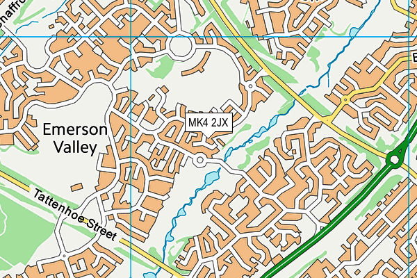 MK4 2JX map - OS VectorMap District (Ordnance Survey) MK4 2JX map - OS VectorMap District (Ordnance Survey)