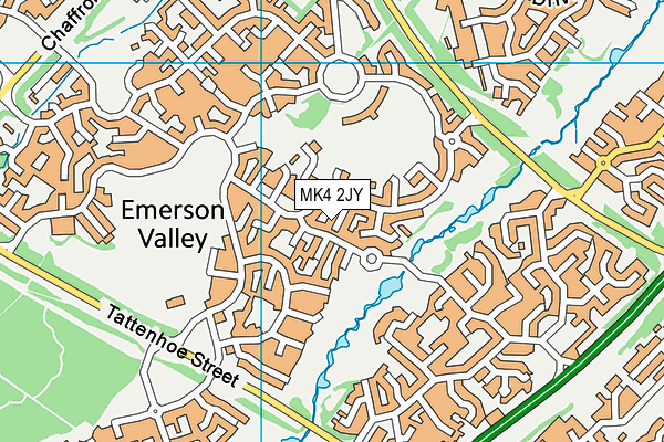 MK4 2JY map - OS VectorMap District (Ordnance Survey)