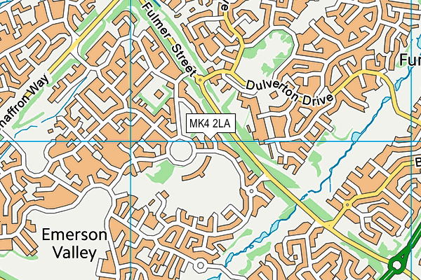 MK4 2LA map - OS VectorMap District (Ordnance Survey) MK4 2LA map - OS VectorMap District (Ordnance Survey)