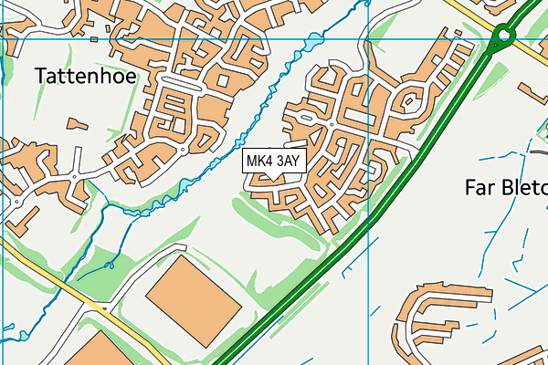 MK4 3AY map - OS VectorMap District (Ordnance Survey) MK4 3AY map - OS VectorMap District (Ordnance Survey)