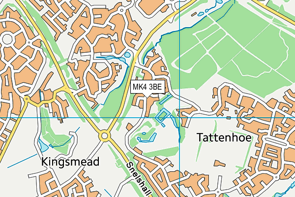 MK4 3BE map - OS VectorMap District (Ordnance Survey) MK4 3BE map - OS VectorMap District (Ordnance Survey)