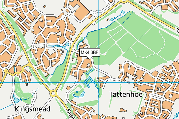 MK4 3BF map - OS VectorMap District (Ordnance Survey) MK4 3BF map - OS VectorMap District (Ordnance Survey)