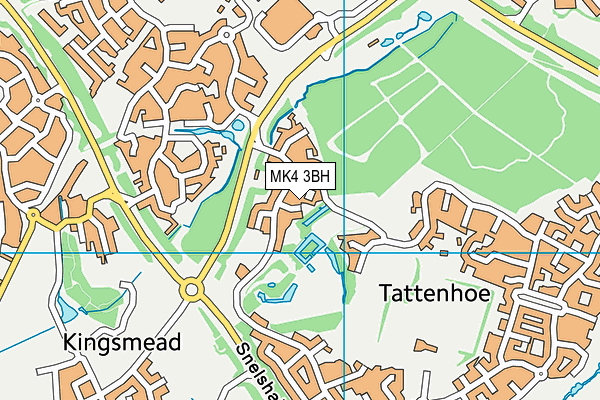 MK4 3BH map - OS VectorMap District (Ordnance Survey) MK4 3BH map - OS VectorMap District (Ordnance Survey)