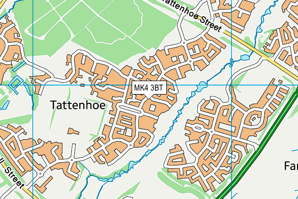 MK4 3BT map - OS VectorMap District (Ordnance Survey) MK4 3BT map - OS VectorMap District (Ordnance Survey)