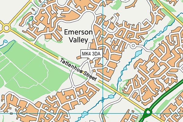 MK4 3DA map - OS VectorMap District (Ordnance Survey) MK4 3DA map - OS VectorMap District (Ordnance Survey)