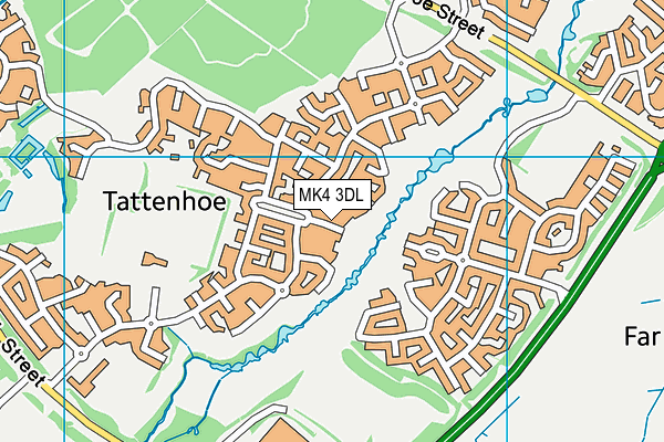 MK4 3DL map - OS VectorMap District (Ordnance Survey)