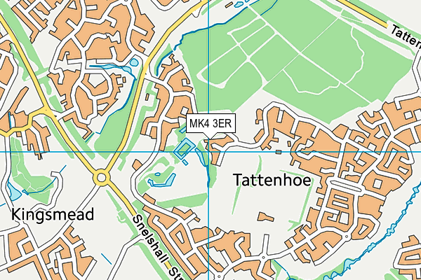 MK4 3ER map - OS VectorMap District (Ordnance Survey) MK4 3ER map - OS VectorMap District (Ordnance Survey)