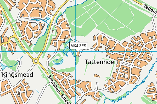 MK4 3ES map - OS VectorMap District (Ordnance Survey) MK4 3ES map - OS VectorMap District (Ordnance Survey)