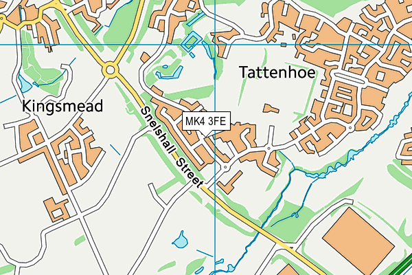 MK4 3FE map - OS VectorMap District (Ordnance Survey)