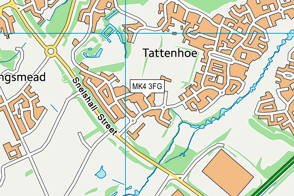 MK4 3FG map - OS VectorMap District (Ordnance Survey) MK4 3FG map - OS VectorMap District (Ordnance Survey)