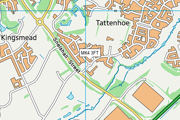 MK4 3FT map - OS VectorMap District (Ordnance Survey) MK4 3FT map - OS VectorMap District (Ordnance Survey)