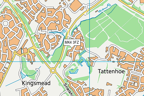 MK4 3FZ map - OS VectorMap District (Ordnance Survey) MK4 3FZ map - OS VectorMap District (Ordnance Survey)