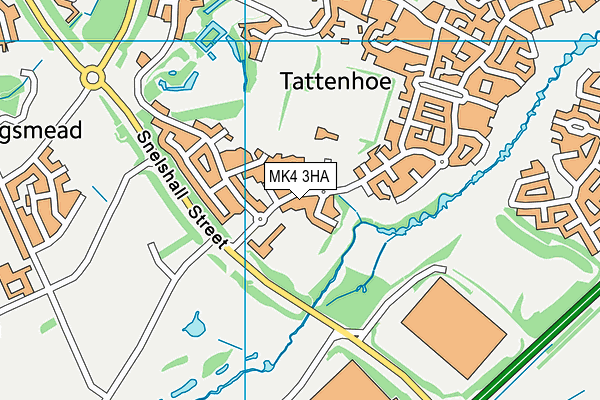 MK4 3HA map - OS VectorMap District (Ordnance Survey) MK4 3HA map - OS VectorMap District (Ordnance Survey)