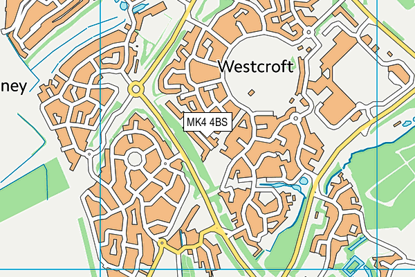 MK4 4BS map - OS VectorMap District (Ordnance Survey) MK4 4BS map - OS VectorMap District (Ordnance Survey)