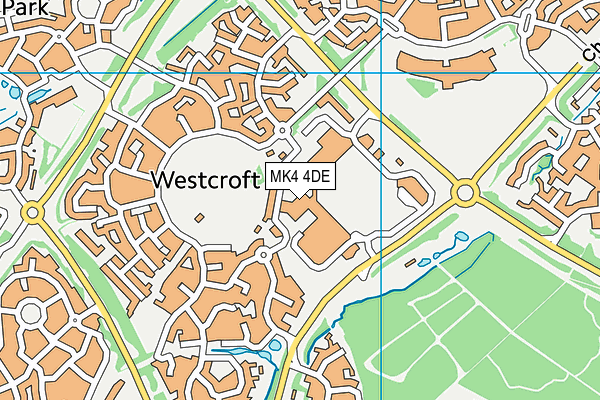 MK4 4DE map - OS VectorMap District (Ordnance Survey) MK4 4DE map - OS VectorMap District (Ordnance Survey)