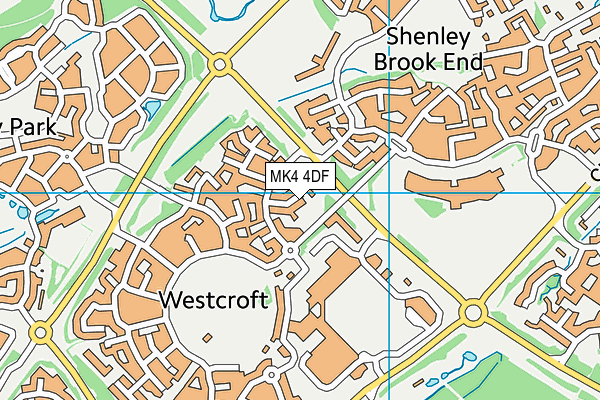 MK4 4DF map - OS VectorMap District (Ordnance Survey) MK4 4DF map - OS VectorMap District (Ordnance Survey)