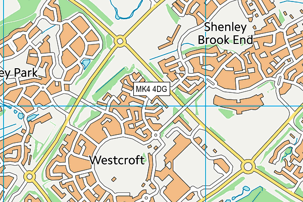 MK4 4DG map - OS VectorMap District (Ordnance Survey) MK4 4DG map - OS VectorMap District (Ordnance Survey)
