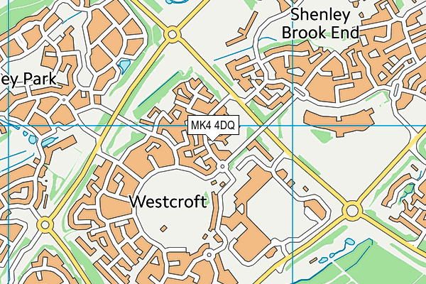 MK4 4DQ map - OS VectorMap District (Ordnance Survey) MK4 4DQ map - OS VectorMap District (Ordnance Survey)
