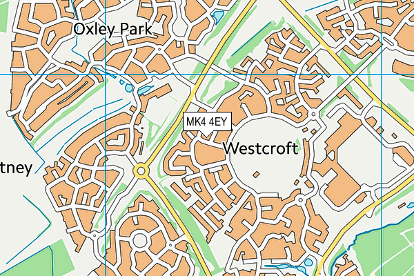 MK4 4EY map - OS VectorMap District (Ordnance Survey) MK4 4EY map - OS VectorMap District (Ordnance Survey)