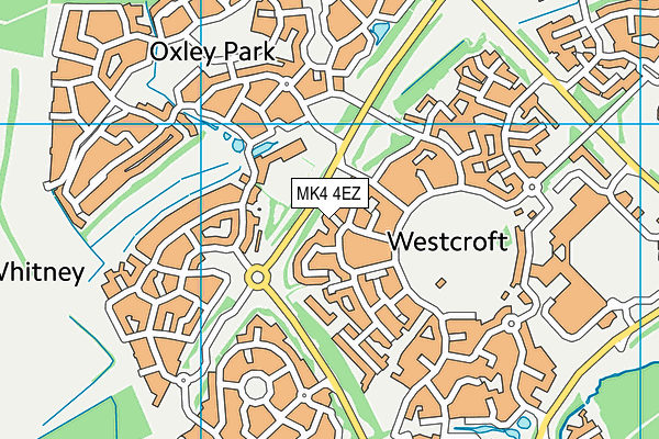 MK4 4EZ map - OS VectorMap District (Ordnance Survey) MK4 4EZ map - OS VectorMap District (Ordnance Survey)