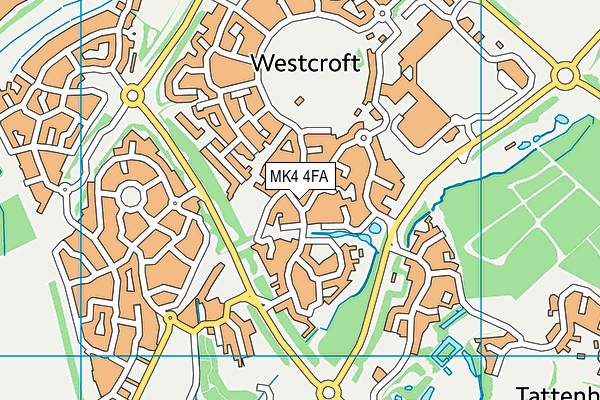 MK4 4FA map - OS VectorMap District (Ordnance Survey) MK4 4FA map - OS VectorMap District (Ordnance Survey)