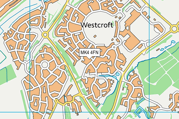 MK4 4FN map - OS VectorMap District (Ordnance Survey) MK4 4FN map - OS VectorMap District (Ordnance Survey)