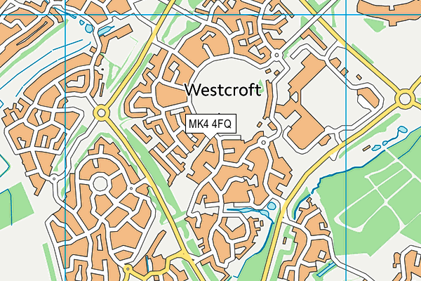 MK4 4FQ map - OS VectorMap District (Ordnance Survey) MK4 4FQ map - OS VectorMap District (Ordnance Survey)