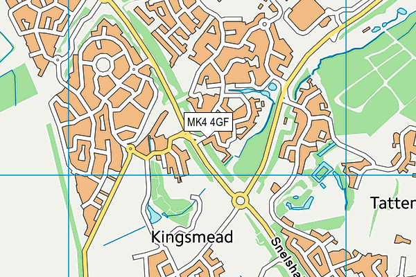 MK4 4GF map - OS VectorMap District (Ordnance Survey) MK4 4GF map - OS VectorMap District (Ordnance Survey)