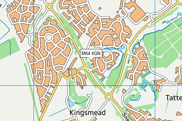 MK4 4GN map - OS VectorMap District (Ordnance Survey) MK4 4GN map - OS VectorMap District (Ordnance Survey)