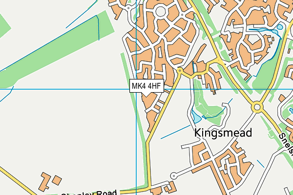 MK4 4HF map - OS VectorMap District (Ordnance Survey) MK4 4HF map - OS VectorMap District (Ordnance Survey)