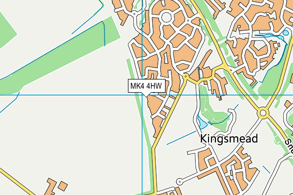 MK4 4HW map - OS VectorMap District (Ordnance Survey) MK4 4HW map - OS VectorMap District (Ordnance Survey)