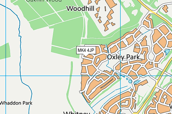 MK4 4JP map - OS VectorMap District (Ordnance Survey) MK4 4JP map - OS VectorMap District (Ordnance Survey)